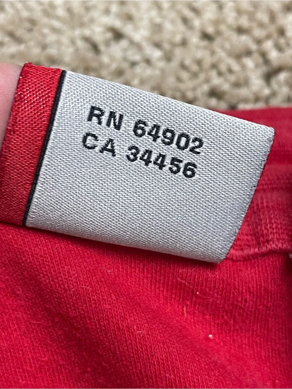 Spyder Red Long Sleeve Tee with Large Black‎ Spider Graphic